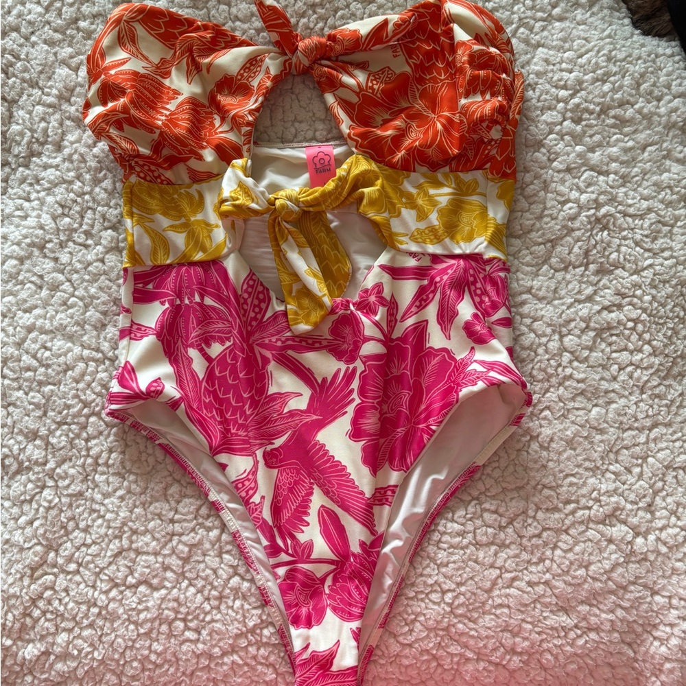 Farm Rio one piece bathing suit.